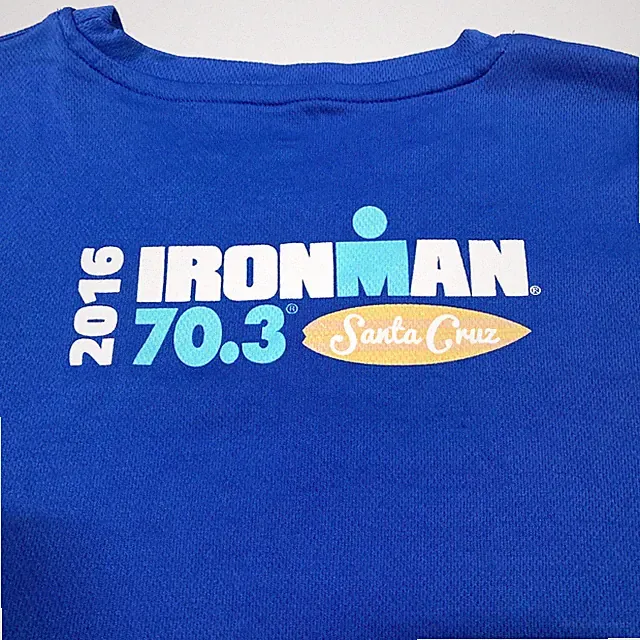 2016 Ironman Triathlon 70.3 Santa Cruz Men's Medium Pullover T-Shirt Blue