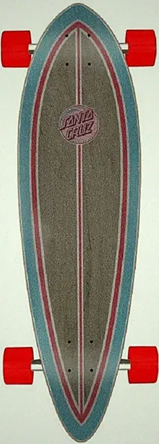 Santa Cruz Decoder Wave Pintail Cruiser Complete Sz 33 x 9.2in