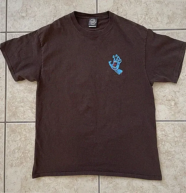 Santa Cruz Men’s Short Sleeve Large Classic Skate T-Shirt Active Hand Mouth Top