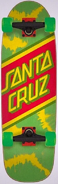Santa Cruz Rasta Tie-Dye Cruiser Complete Sz 29.05 x 8.79in