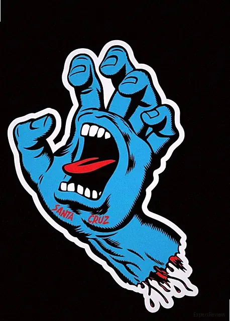 SANTA CRUZ SCREAMING HAND DECAL STICKER SKATEBOARD BIKE HELMET VEHICLE WINDOW