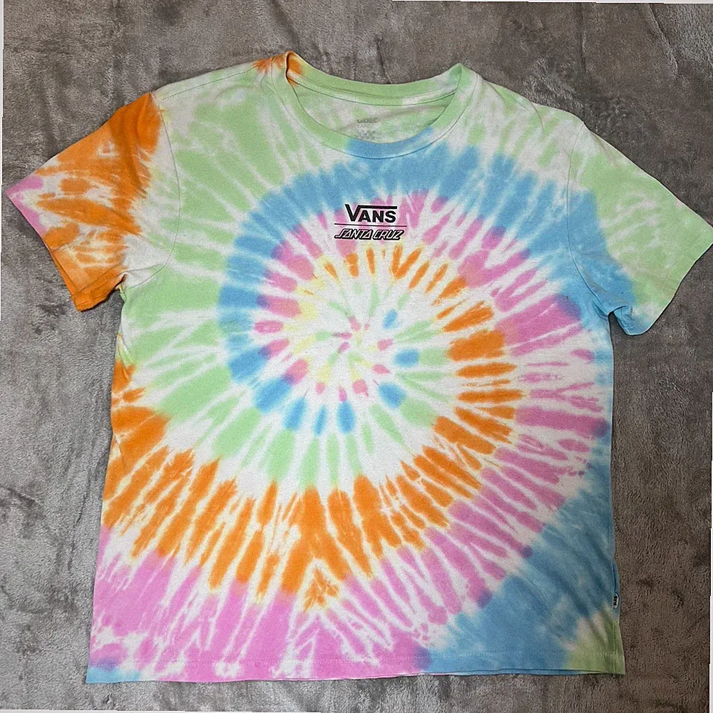 Vans Santa Cruz Shirt Tie Dye Mens T-shirt L Skate Surf Bmx Bike Screaming Hand